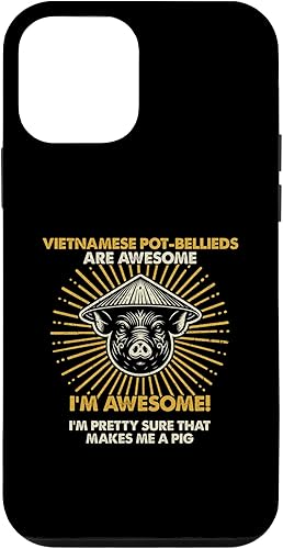 iPhone 12 mini Pig Dad Mom Awesome - Farmer Breeder Vietnamese Pot-Bellieds Case