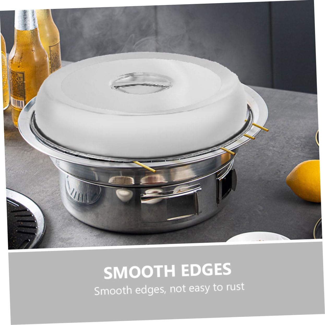 IMIKEYA 1 Pot De Fusion En Acier Inoxydable Avec Poignée étendue Pour