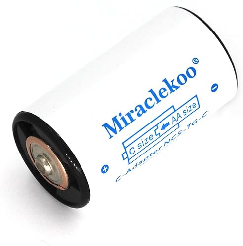 Miniatura 3 de Separadores de batería de tamaño C para Sanyo Eneloop u otras baterías AA, adaptador de batería de tamaño AA a C, convertidor de batería C, paquete