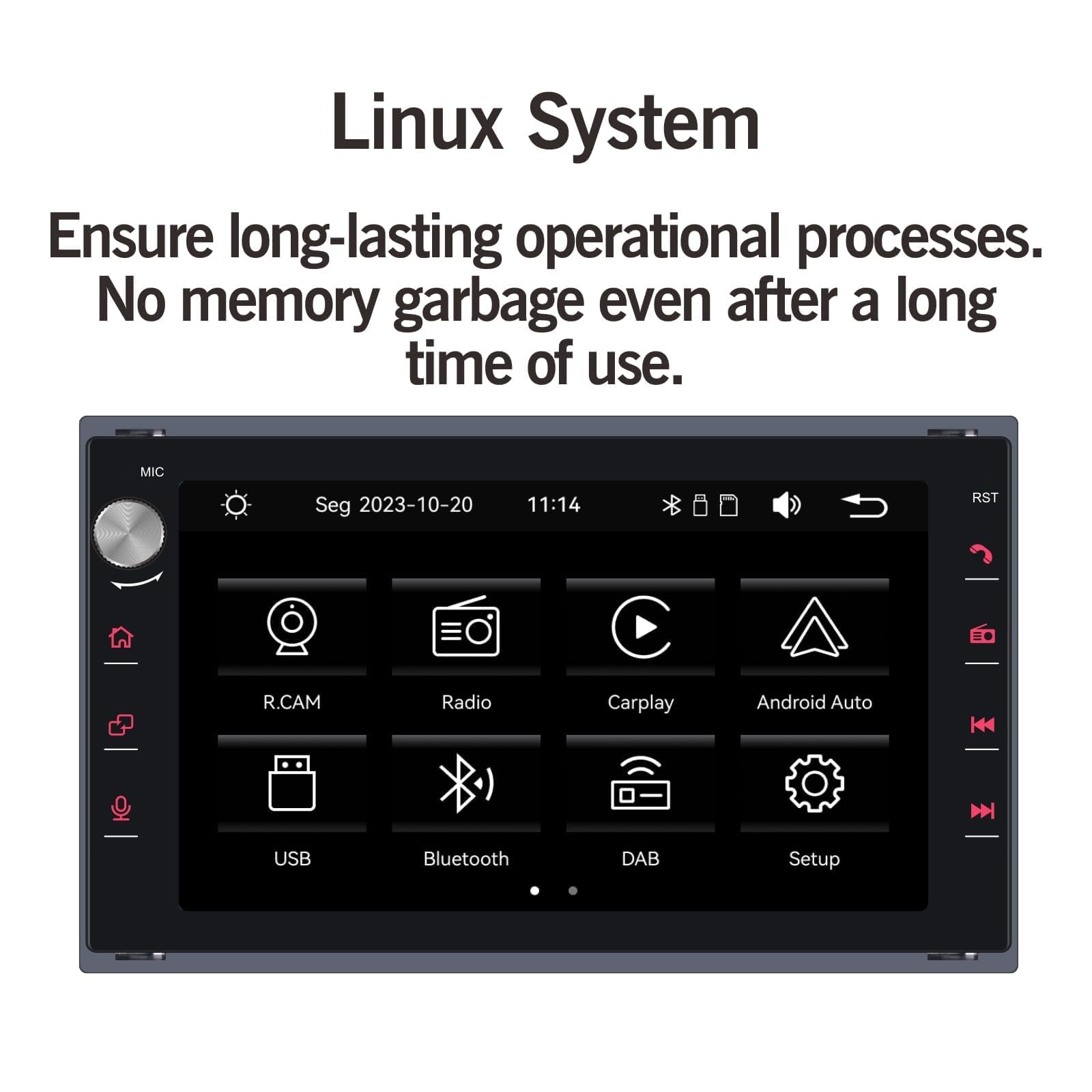 Radio für VW lbiza 6L Fox Polo Passat Golf Jetta Autoradio mit Kabelloses CarPlay Android Auto