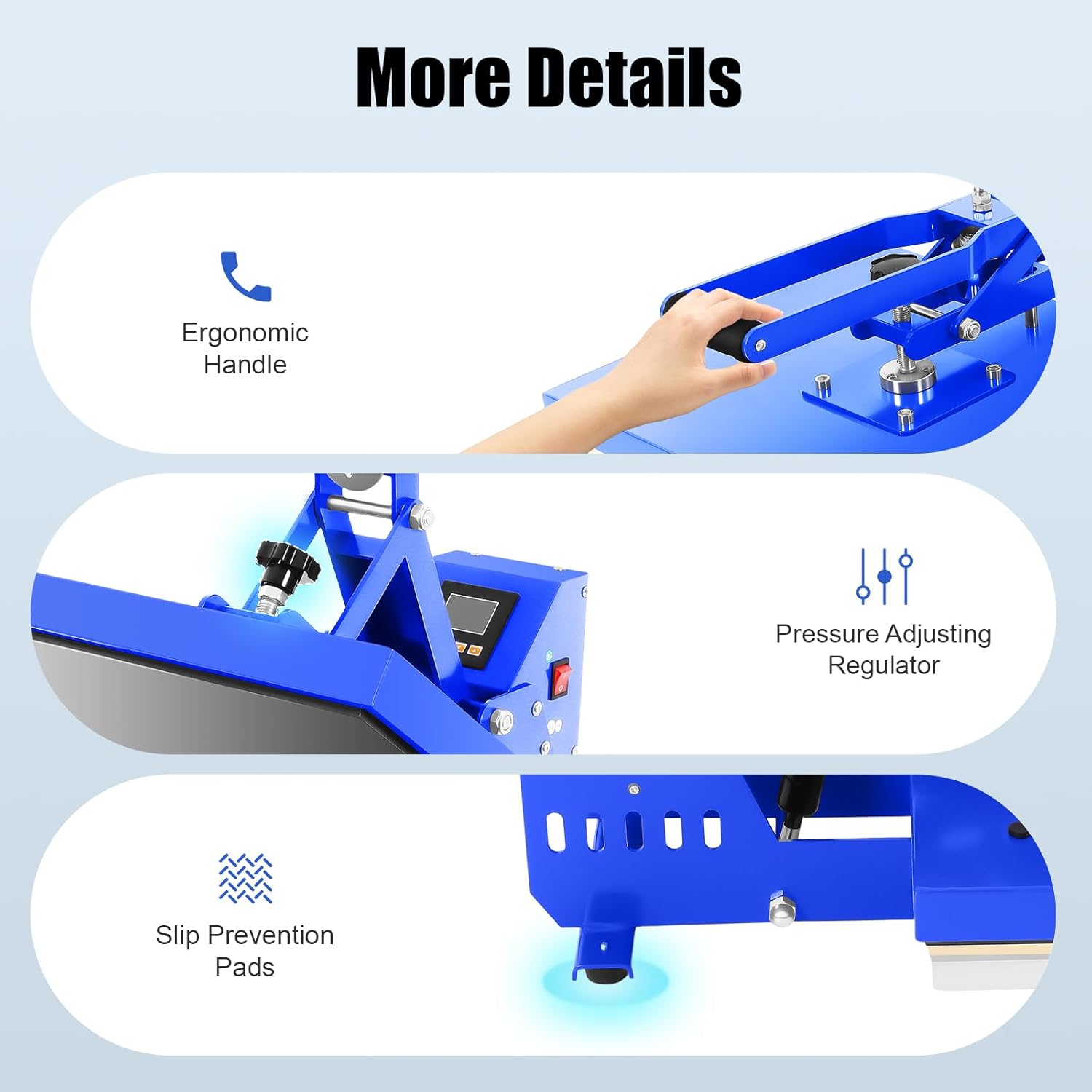 Heat Press Machine 16x20 Inch, Auto Open Clamshell Vinyl Heat Press Machine, Digital Sublimation Transfer Printer for T-Shirts & Apparel, 1600W