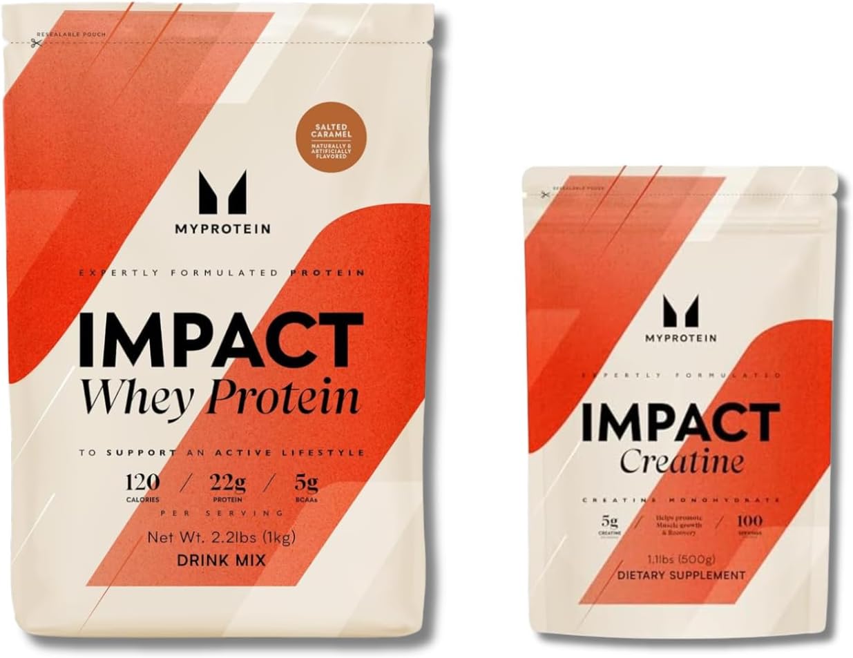 Workout Value Bundle – Creatine Monohydrate (1.1lb) + Whey Protein Powder (2.2lb) – Muscle Recovery & Strength Support – Unflavored Creatine + Whey for Post Workout Gains