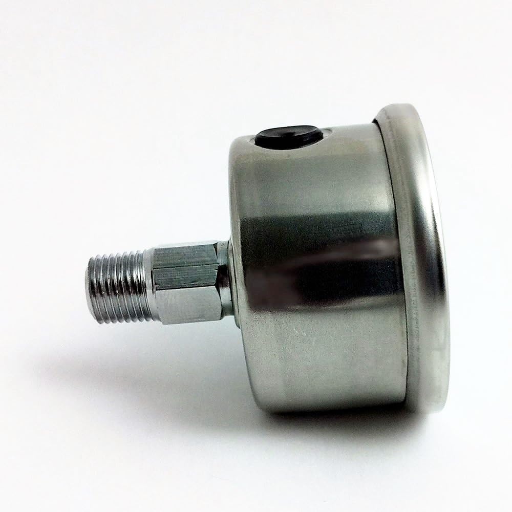 LS00100 Silver Dial Fuel Pressure Gauge
