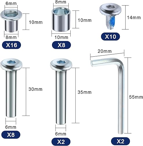Miniatura 2 de Cosmos Patines en línea Tornillos espaciadores de eje de repuesto, cuchillas de rodillo, rodamiento de rueda de patinaje en línea, espaciador de