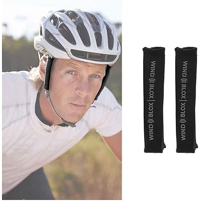 Wind-Blox Pro Helmet Attachment, Wind Noise Blocker Helmet Accessory, Noise Reduction Biking and Cycling Gear, Noise Block Helmet Add-On with Adjustable Straps