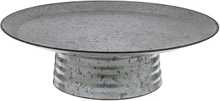 Hobby Lobby Galvanized Metal Cake Stand, Pedestal Design, Wedding, Party Decor, Birthday, Baby Shower