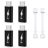 Vista 1 de TechMatte Paquete de 4 adaptadores Lightning a USB-C, carga rápida PD compatible con iPhone 16, iPhone 15 Series y más dispositivos tipo C