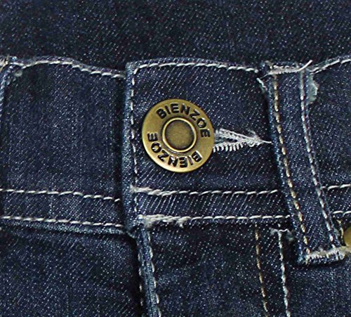 Bienzoe Ragazze Cotone Elastico Denim Pantaloncini...