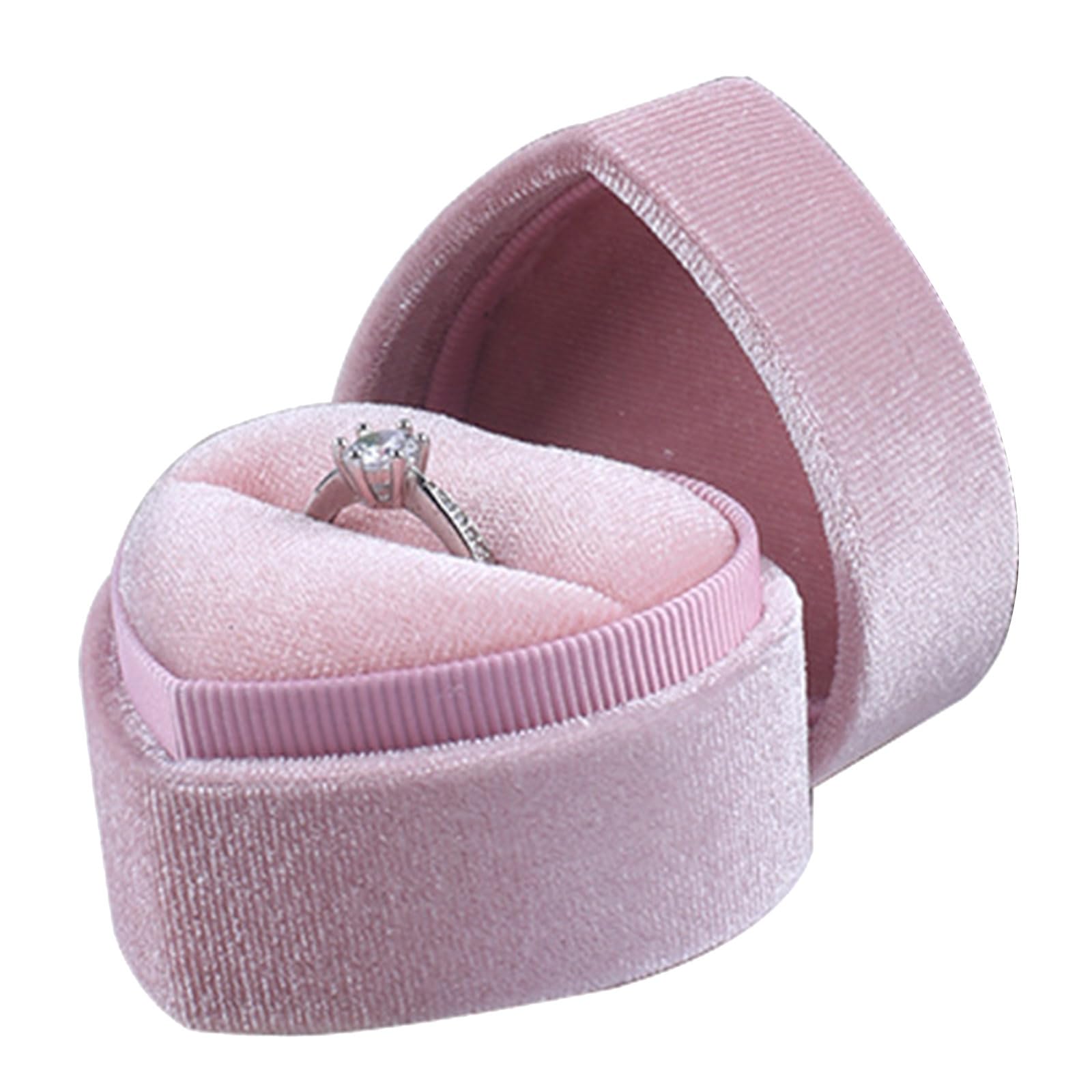 Amazon.co.jp: YZYDF ハート型リングボックス ポータブルリング