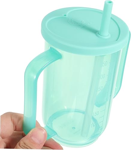 Miniatura 3 de VINTORKY Copas de gachas de avena, vaso de paja para paciente postrado en cama, taza de bebida a prueba de asfixia para paciente, vaso de