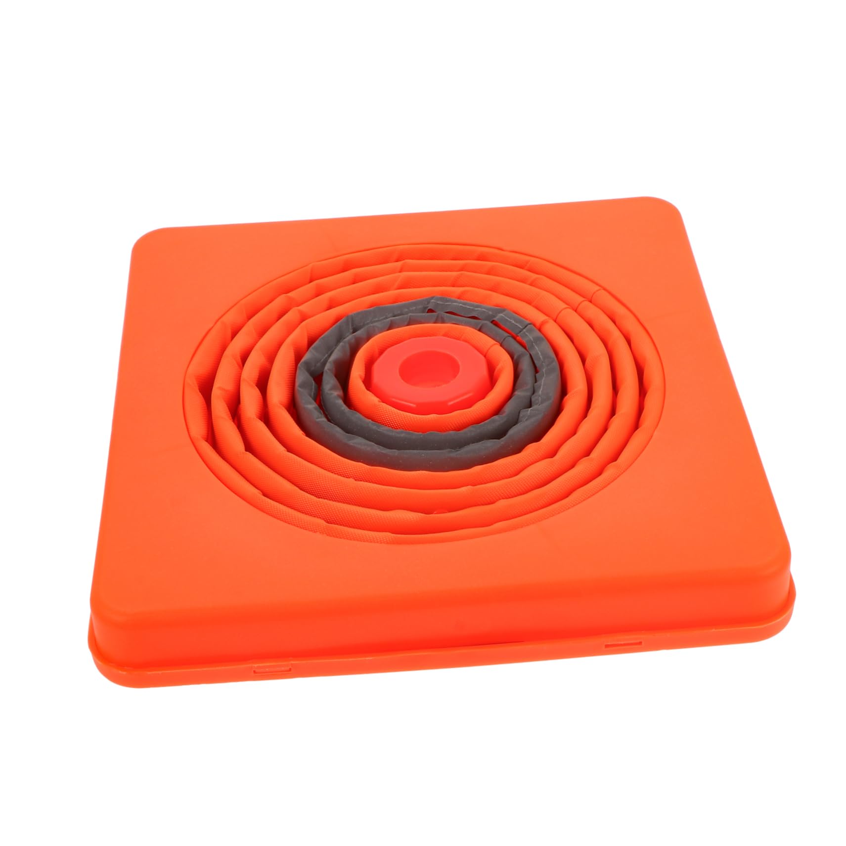 KOMBIUDA 2 pièces Cones de Signalisation Extensibles Orange Cônes de Sécurité Pliables pour Entraînement Football et Stationnement Routier