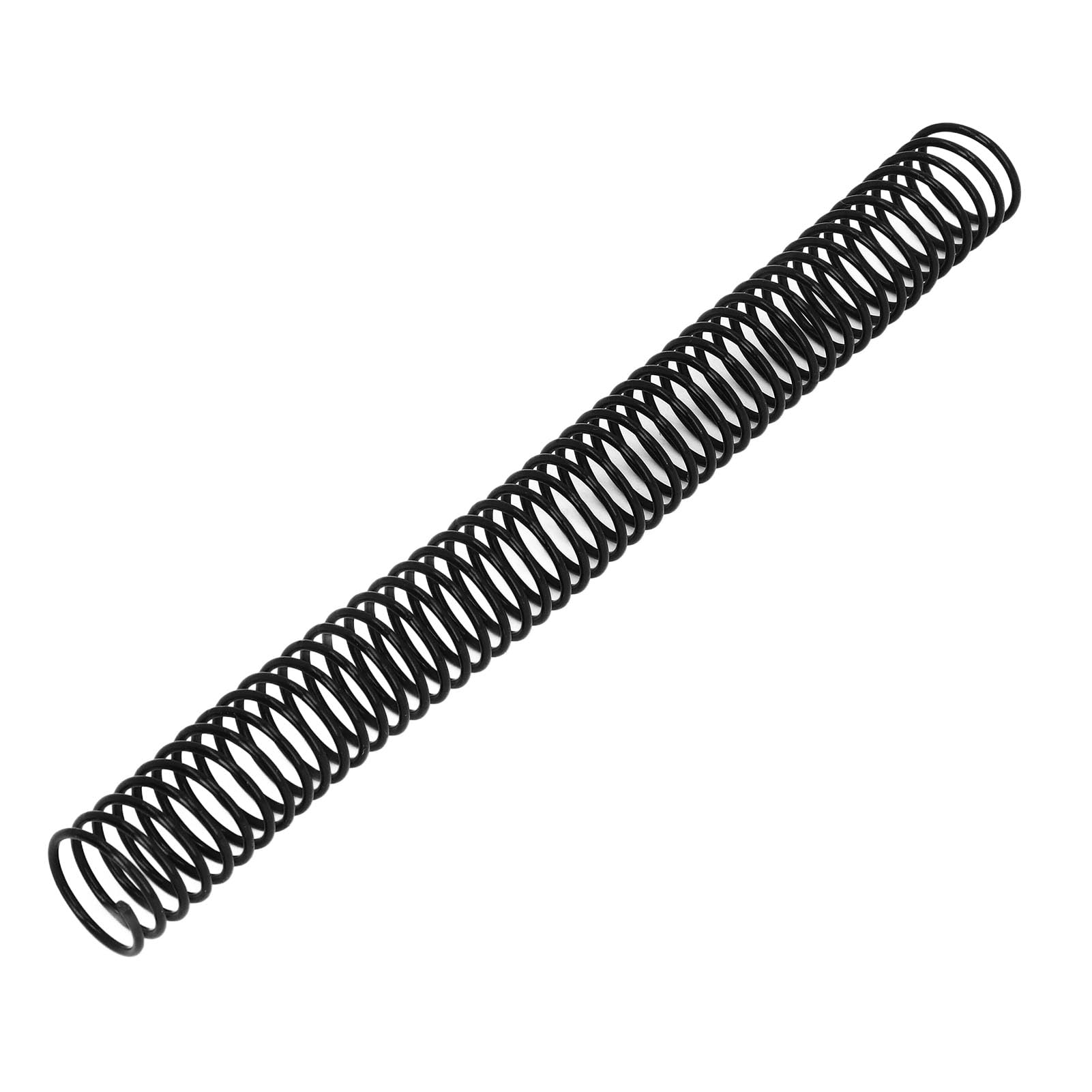 Bobine di rilegatura da 1 pollice, diametro 25,4 mm, capacità 215 fogli, passo 4:1, per carta formato Lettera, rotazione di 360 gradi, dorsi di rilegatura a spirale in (Nera)