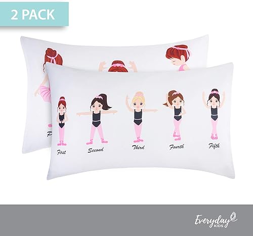 Miniatura 6 de Everyday Kids - Juego de sábana bajera y funda de almohada de microfibra suave, transpirable e hipoalergénica, para niños y niñas