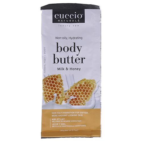 Cuccio Naturale Luxury Spa - Mantequilla hidratante no grasa, leche y miel para unisex, 0.7 onzas de mantequilla corporal