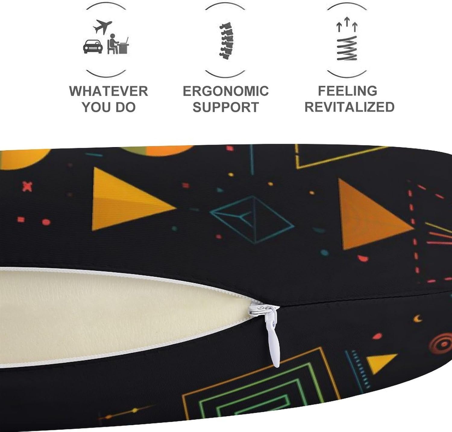 Science Formulas Chalk Board U Shaped Neck Pillow Portable Travel Airplane Headrest Pillow Lightweight Support Pillow Cushion