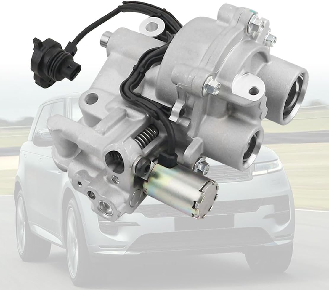 Oil Pump w/Sensor Compatible With 2015-2023 Jaguar F-Pace F-Type XE XF XJ 2015-2023 Defender Range Rover Sport LR4 Replacement AJ813913 LR098386