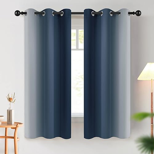 Miniatura 10 de COSVIYA Cortinas de oscurecimiento de habitación con ojales degradados de 84 pulgadas de largo para dormitorio de niños y niñas, cortinas de