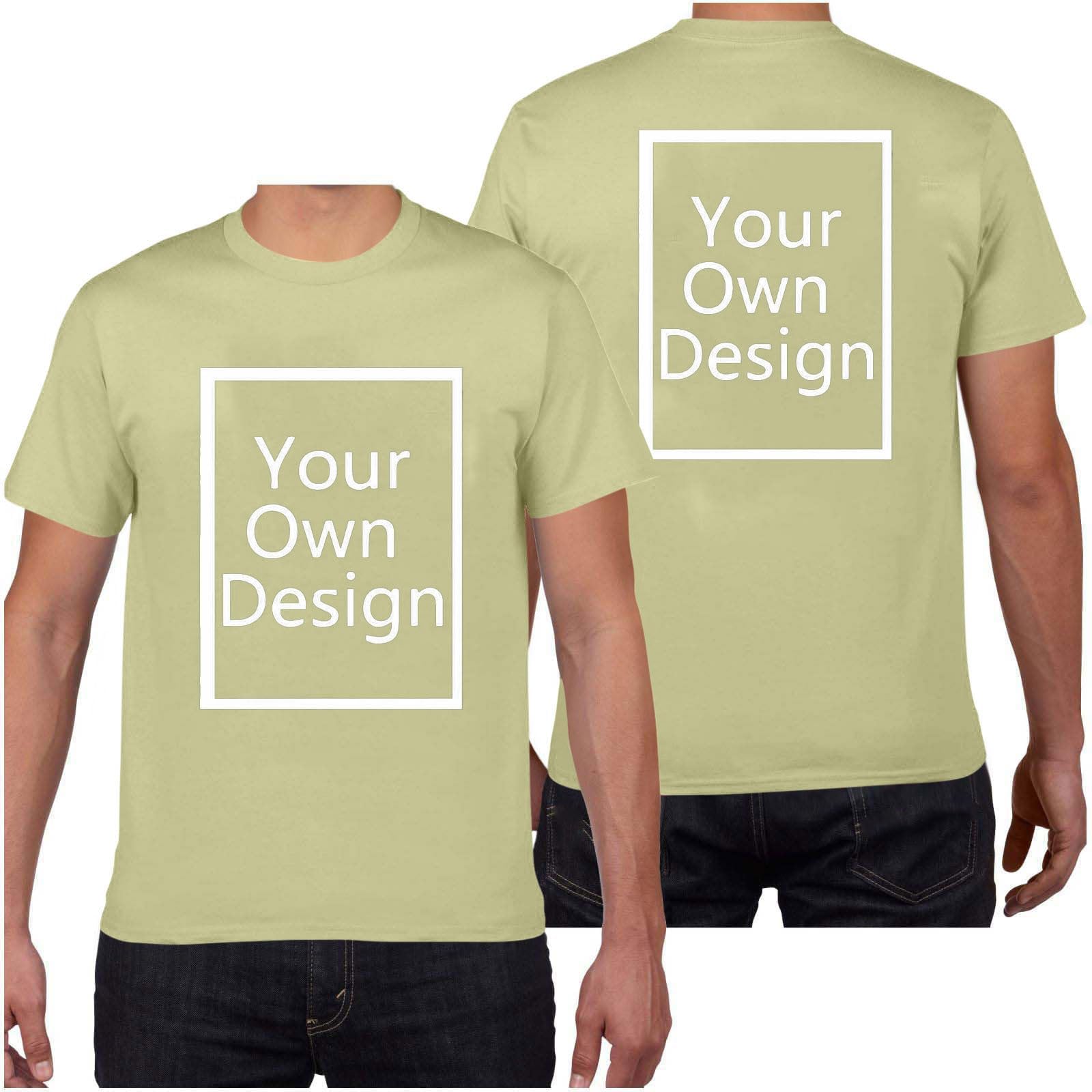 Custom Tshirt for Men/Women Personalised T Shirt Printed Vintage T-Shirt with Photo Text Front & Back Print Your Own T-Shirts Customised Tee Shirt for Mothers Day, Birthdays and Bachelor Parties