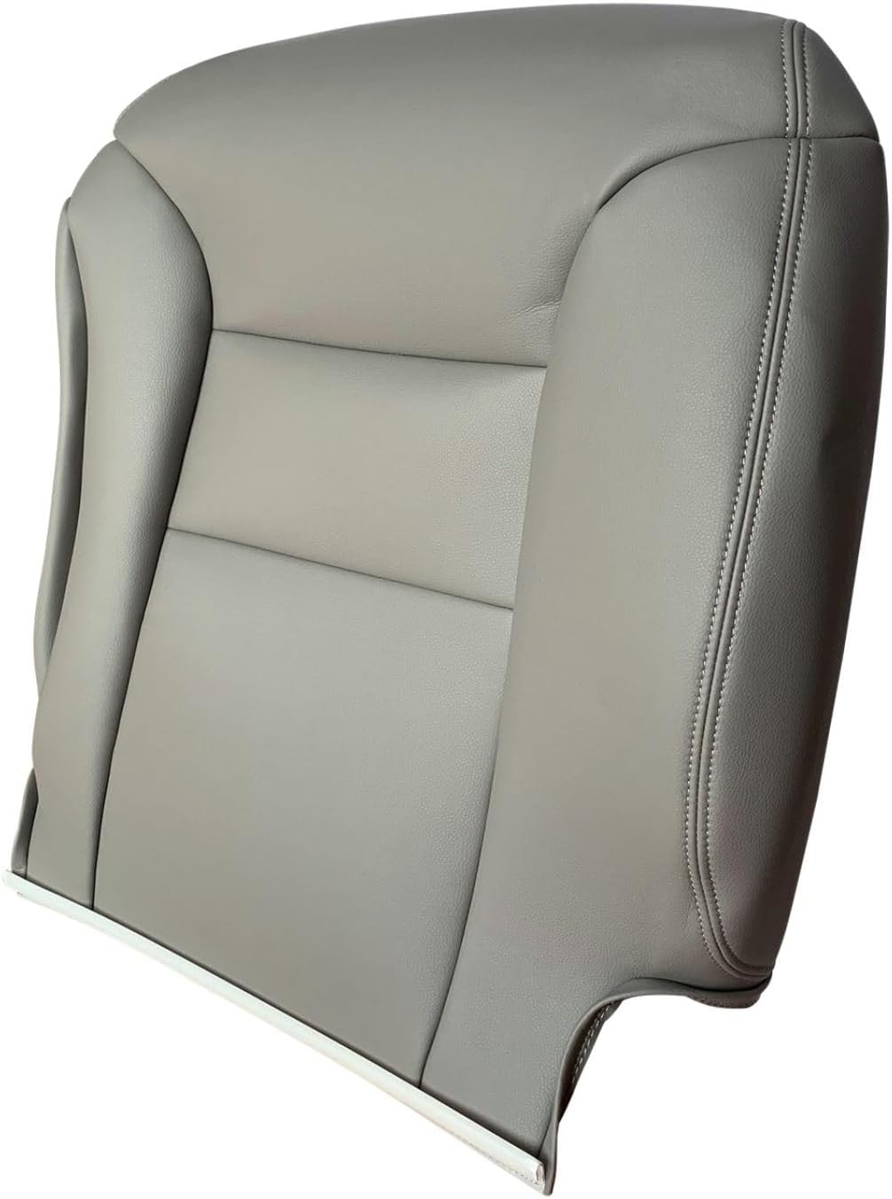 AUTOKAY Seat Covers for Chevy Tahoe Suburban for GMC Sierra Yukon 1995-1999 Leather Gray