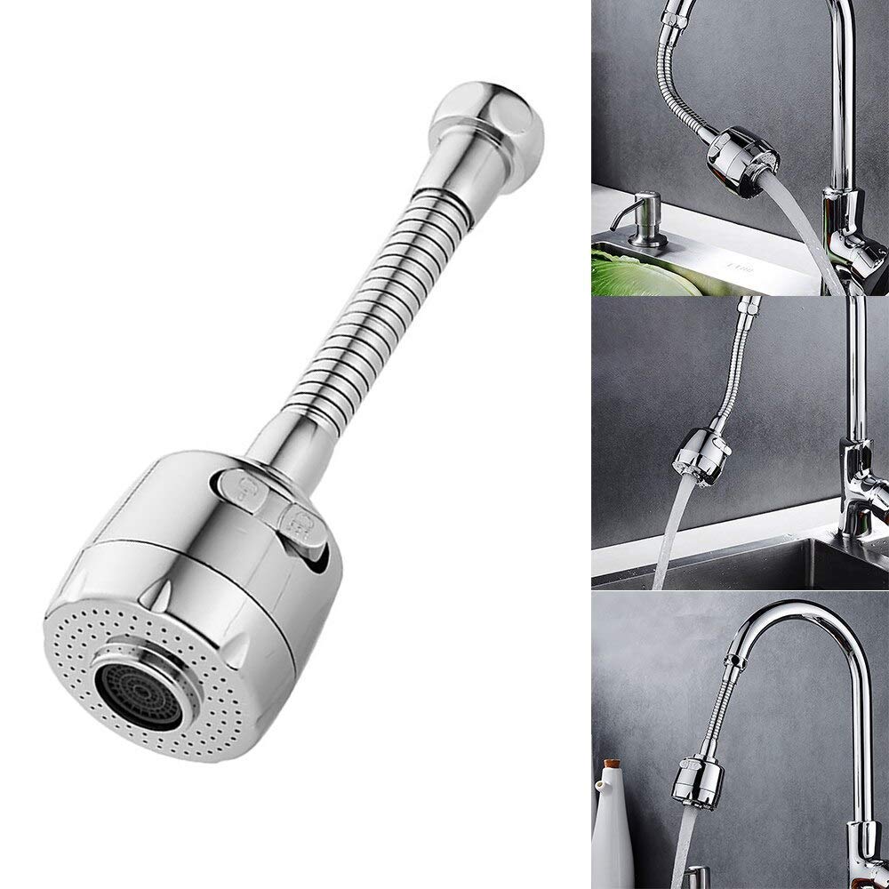 RFS Stainless Steel Flexible 360 Degree Rotating 2 Modes Water Saving Faucet, Faucet for Kitchen Sink, Flexible Water Faucet Sprayer Extender Jet Spray for Sink Turbo Flex (B0B2KC4Y9J) Amazon Price History, Amazon Price Tracker