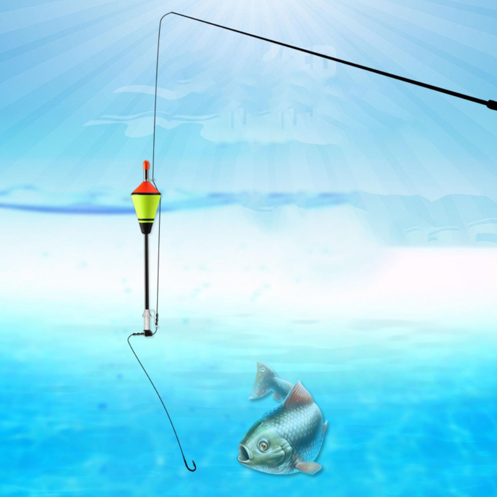 Flotadores de pesca automáticos, de pesca automática portátil, bobinas de pesca automáticas LED, flotadores de pesca iluminados, dispositivo de flotador de pesca LED, bobinas de pesca rápida de