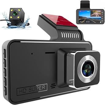 ROADCAM R2 Improve Driving Safety Dash Cams - 2023 New Dash Cam Front and Rear, Dash Cams for Vehicles Front and Rear, Ring Car Camera Recording Front and Back 360 with 32G
