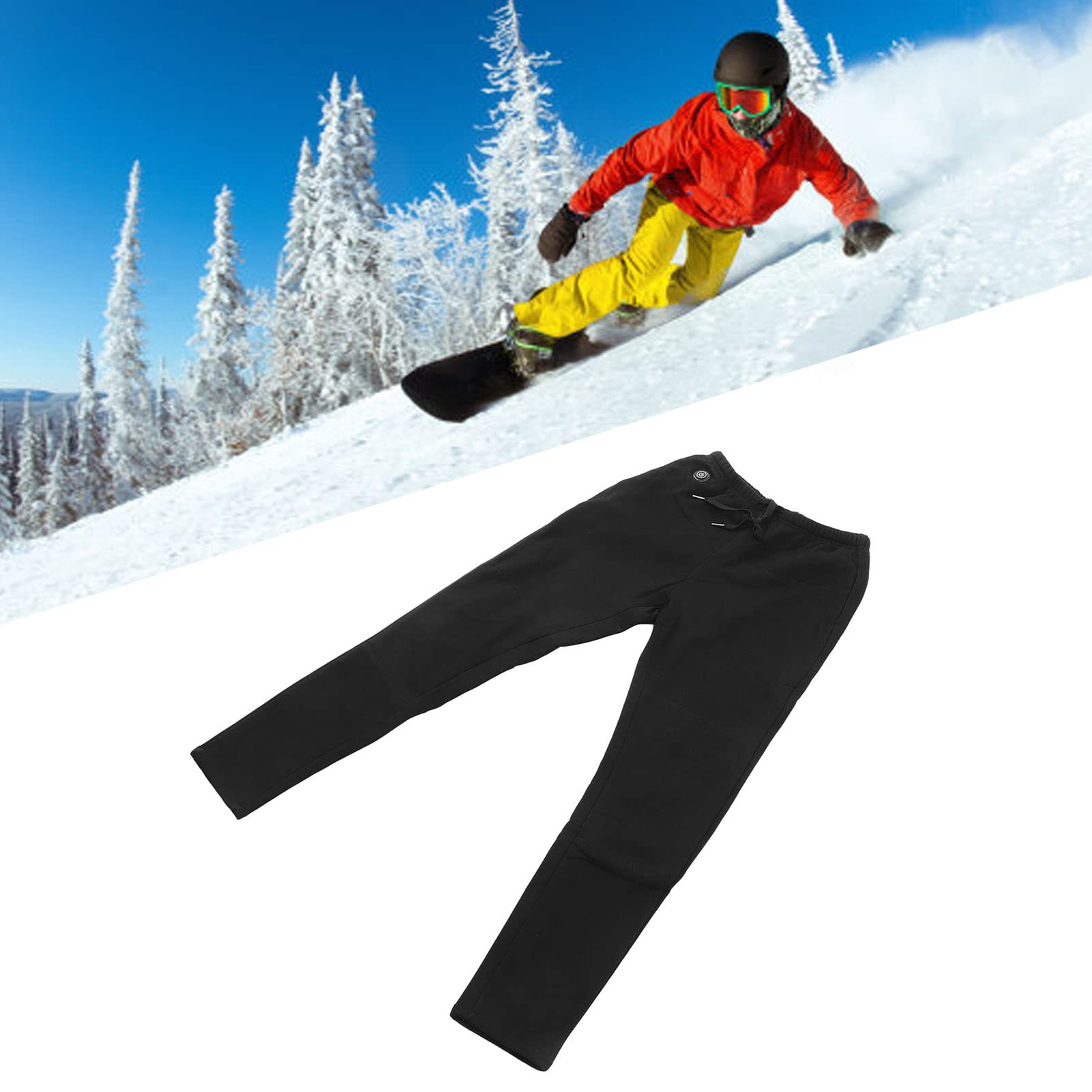 Heated Underwear, Rapid Heating 3 Heating Zones USB Constant Temperature Winter Trousers for Women Warm Winter (XXXXL)