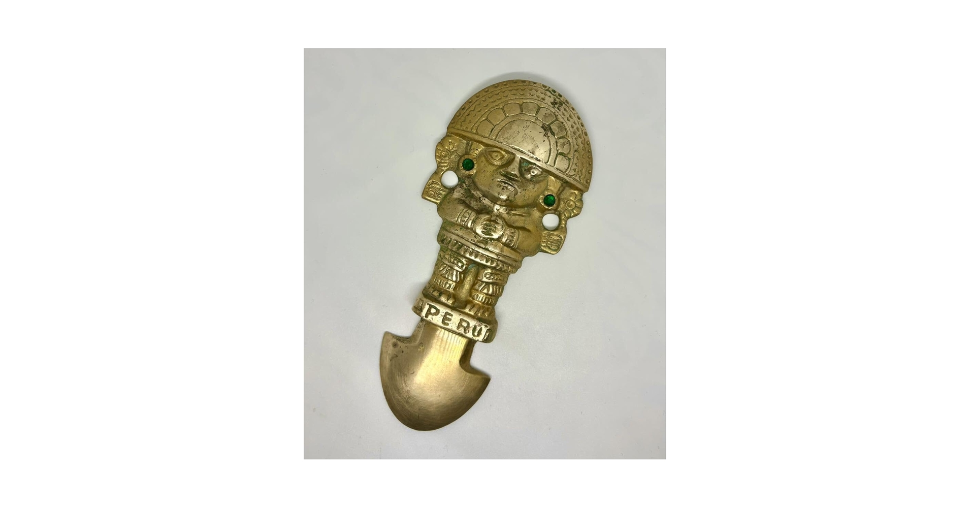 銅製TUMIレリーフ/インレイ小物入れ小箱 ペルー アンデス インカ帝国トゥミ HARRISON 「アヴォンデール」トップ・ジップ・ブリーフ ブラック