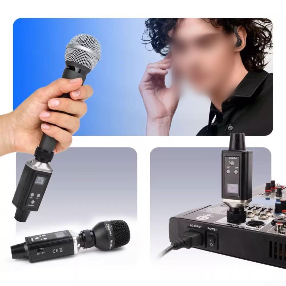 Sistema wireless, UHF Wireless In-Ear Monitor System professionale per performance palcoscenico conferenze Band prove IEM Dual (uno a uno)