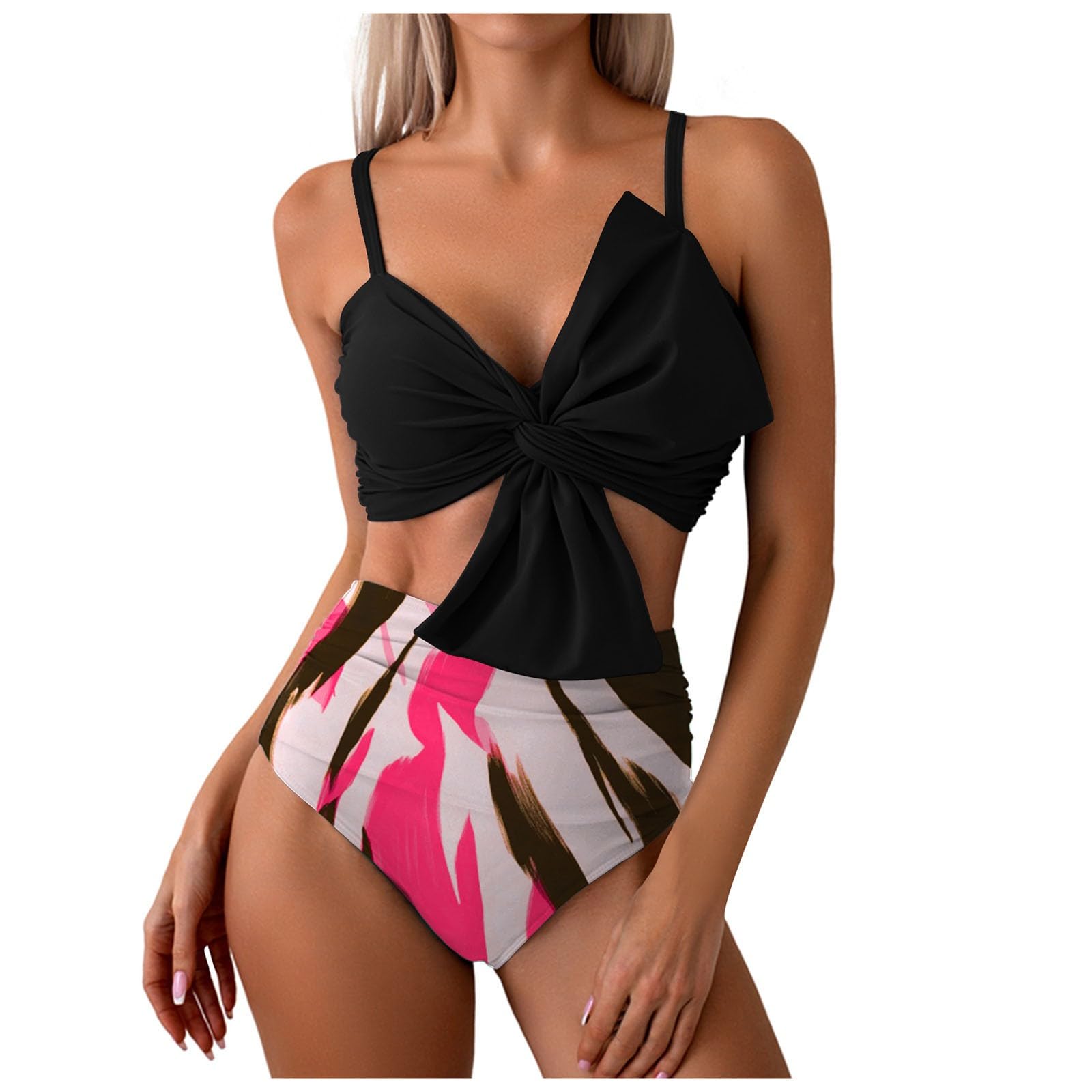 GenericWomen's High Waisted Bikini Sets Two Piece Swimsuit Bathing Suit Swimwear Bra and Skirt Set