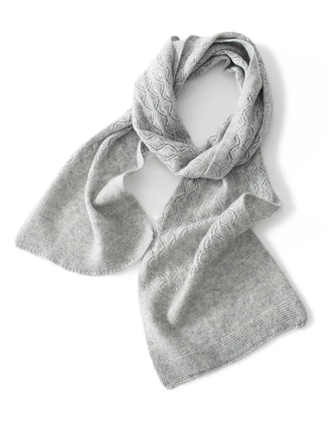 Bufandas de cachemira de invierno para mujer, diseño jacquard de color sólido, bufanda de cuello cálido