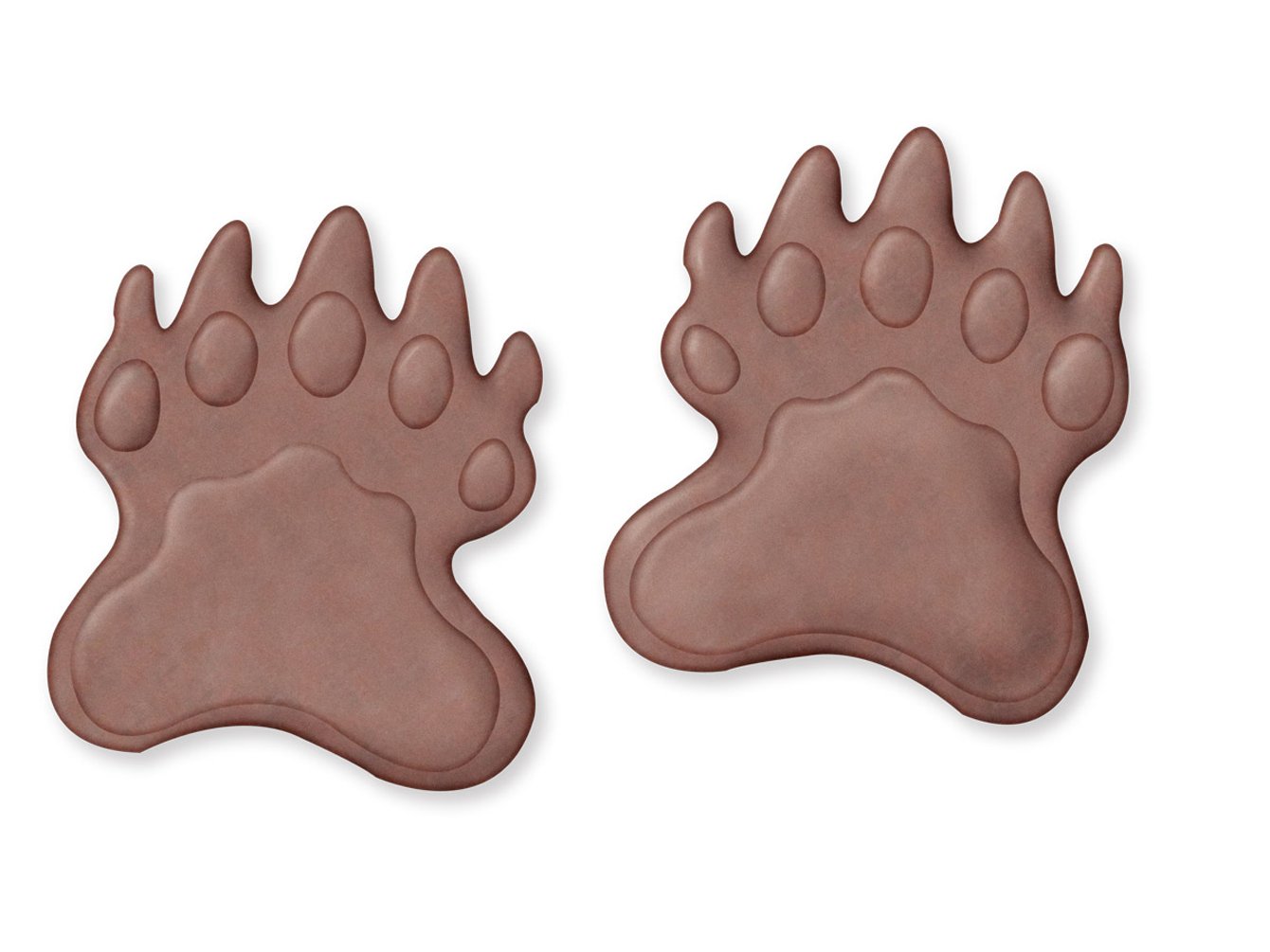 Sunset Vista Designs60000 Garden Wilderness Wonders Cast Iron Stepping Stone Set, 12 x 12 Inch, Bear Paws