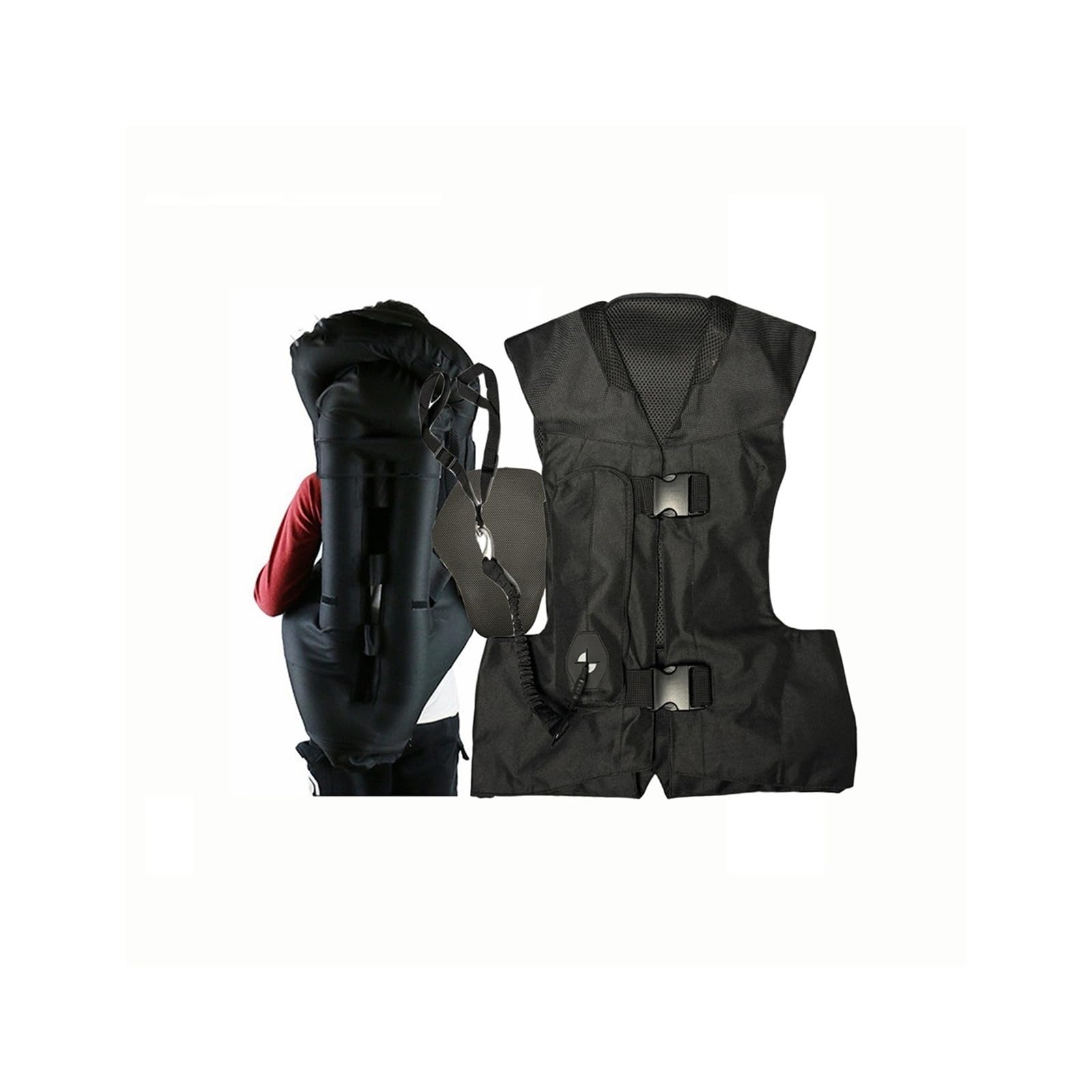 Airbag-Weste for Kinder Zum Reiten Tragbarer Airbag for Motorrad Und Reitsport, Verstellbar, Jacke