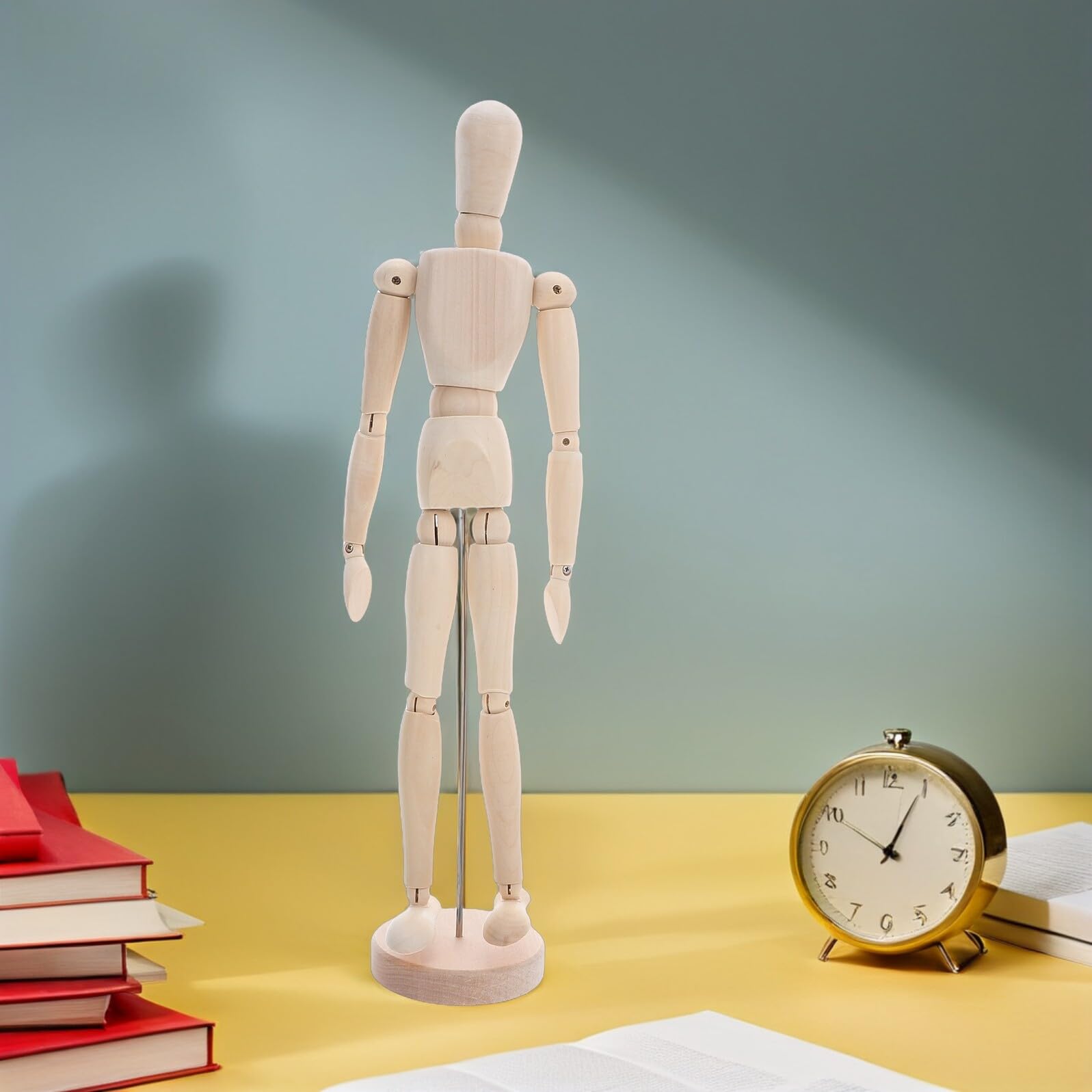 Healifty Mannequin Bois Articulé pour Dessin et Croquis Corps Flexible à Joints Mobiles Modèle Marionnette Bois à Peindre pour Apprentissage Artistique et Décoration Maison Bureau
