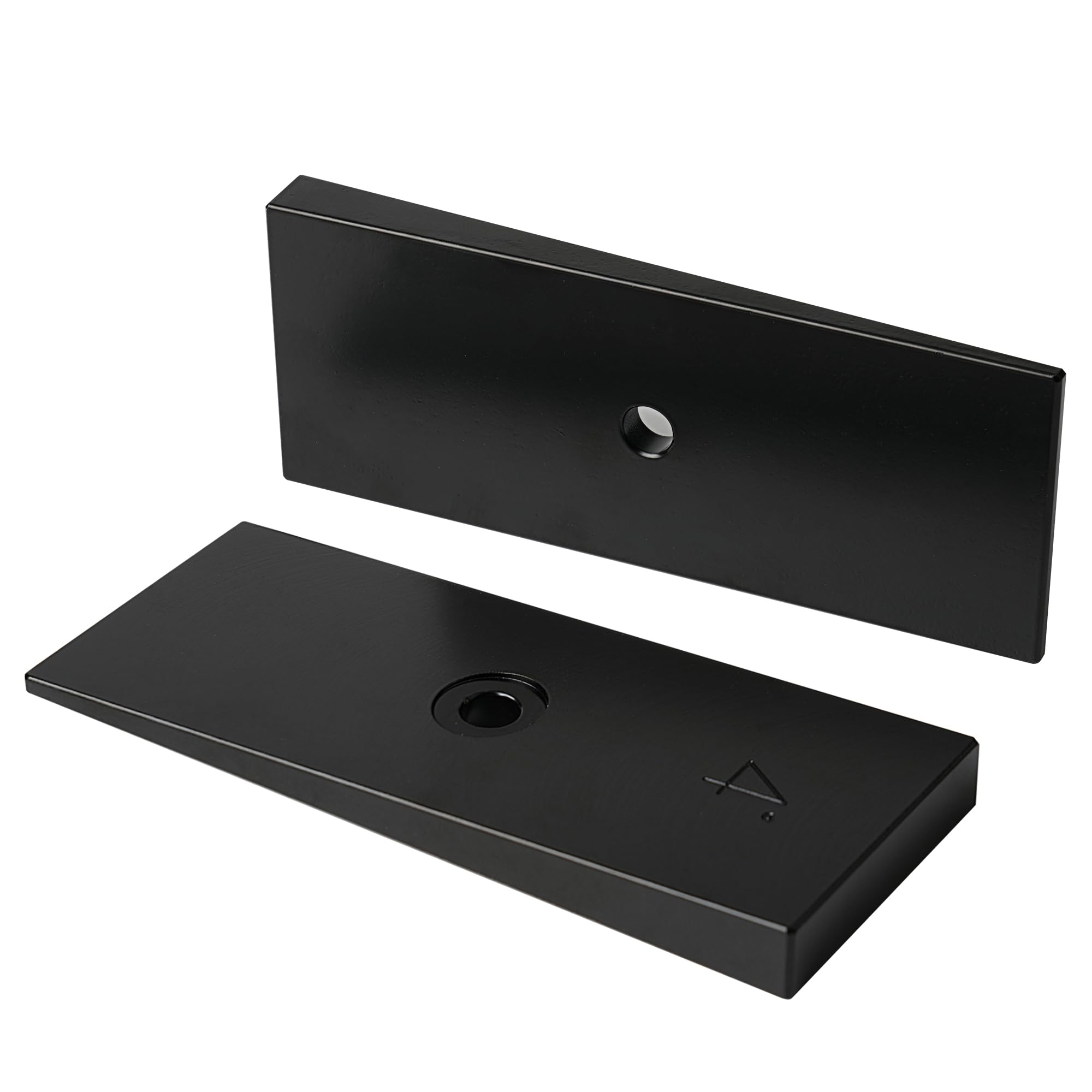 2" Wide 4° Degree Steel Leaf Spring Degree Shims 2PCS (Black)