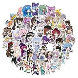 wyyeleswm Gacha Life Game Stickers 50PCS Cartoon Character Costume Game Stickers Vinyl Waterproof...