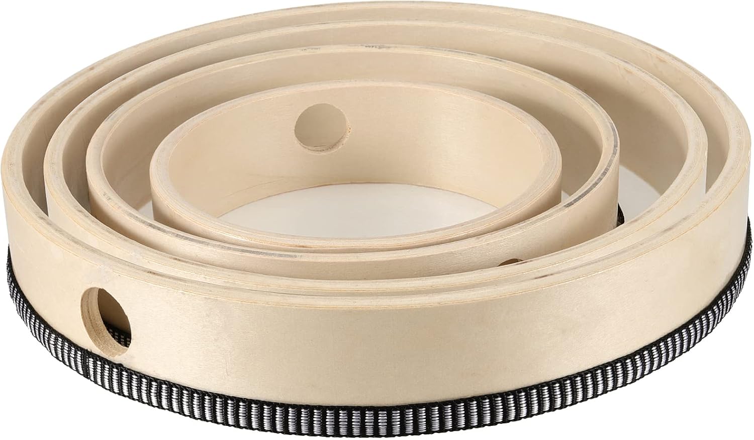 MUKLEI 4 Sizes Wooden Hand Drum Set, Wood Handheld Drum with Strikers, Frame Drum Musical Instrument Percussion Drum for Church, Party, Birthday Gift, 6 Inch/7 Inch/8 Inch/10 Inch 6 614 6zlk5ZL. AC SL1500