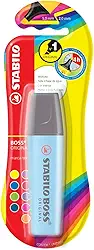 Marcador De Texto Stabilo Boss, Azul, Blister com 1 Unidade, Stabilo