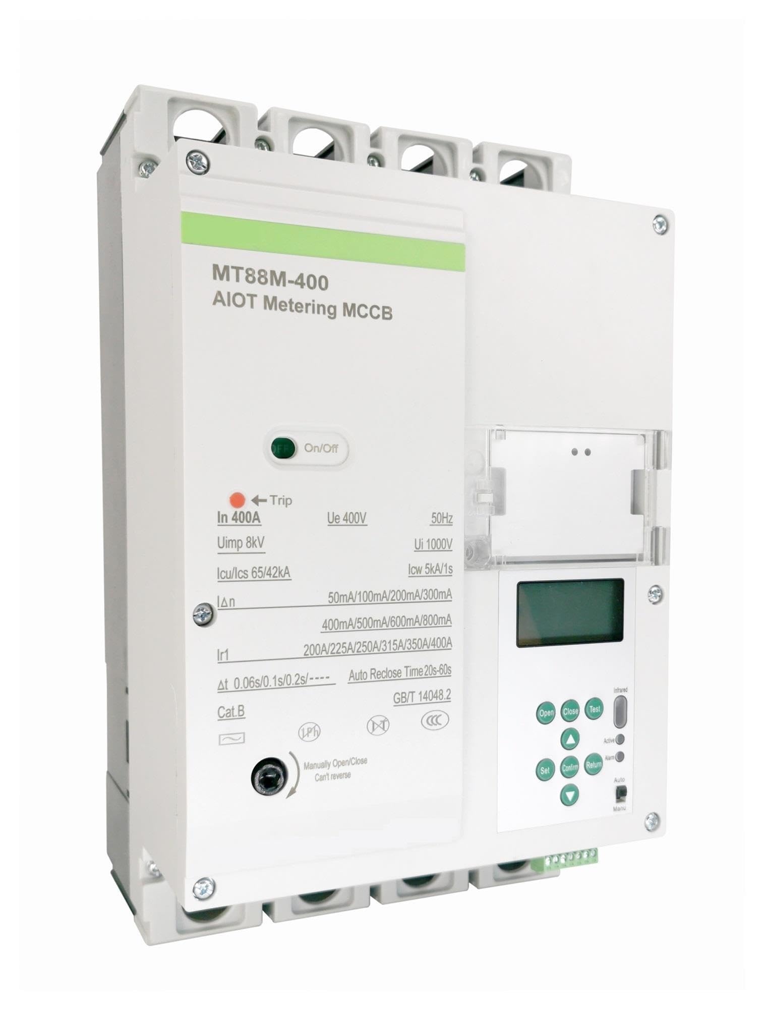 MT88M 400a 4 polos trifásico 220v disyuntor Mccb