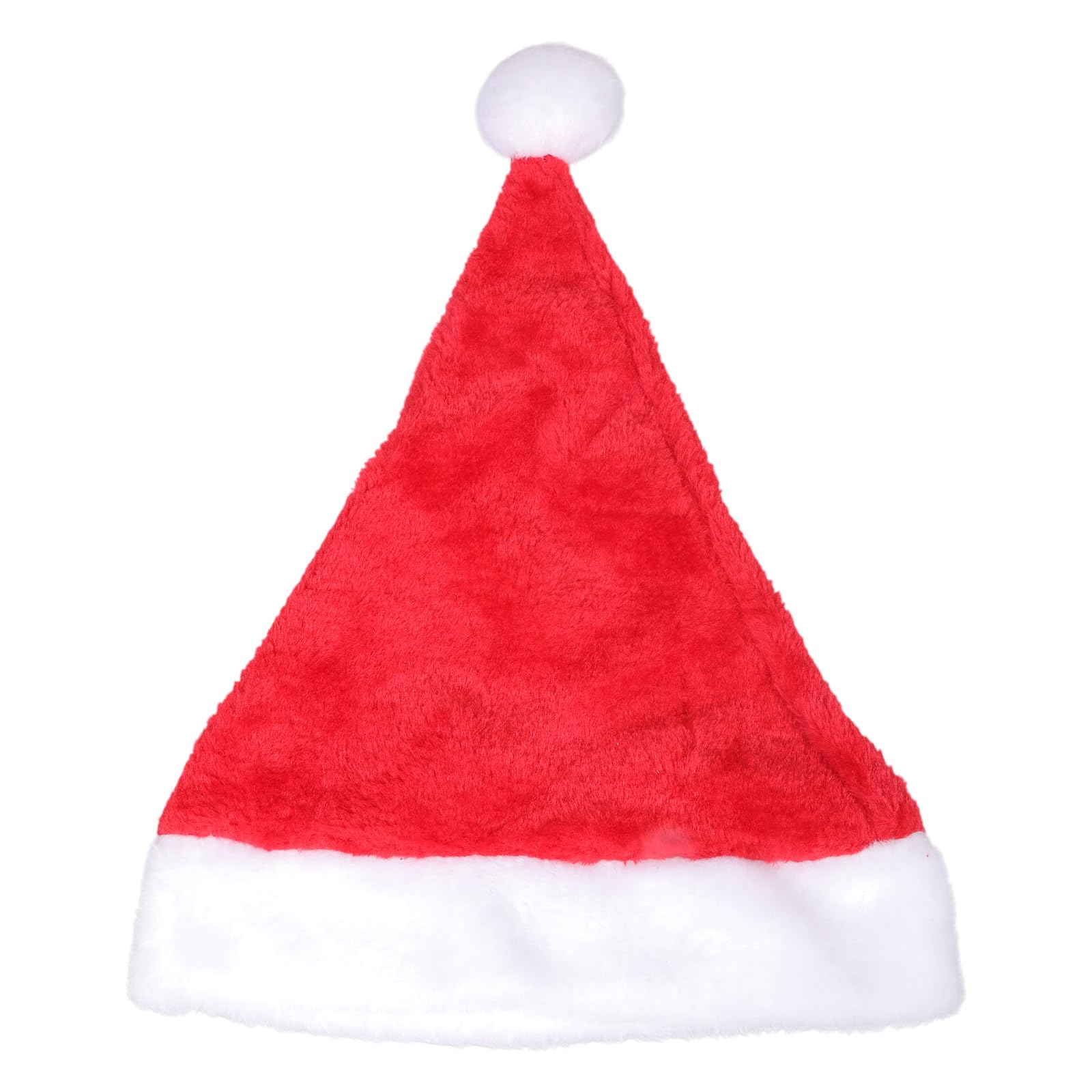 Elnwnnkc Santa Hat Holiday Hat with White Plush Trim Christmas for Merry Christmas Festival Supplies Decoration for Dogs Brown Kids Hats