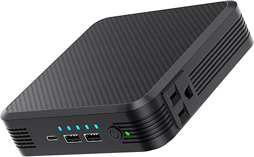 Banco de energía portátil para laptop de 100 W, salida de CA, 72 Wh20000 mAh con 65 W PD USB C cargador portátil para laptop, paquete de batería