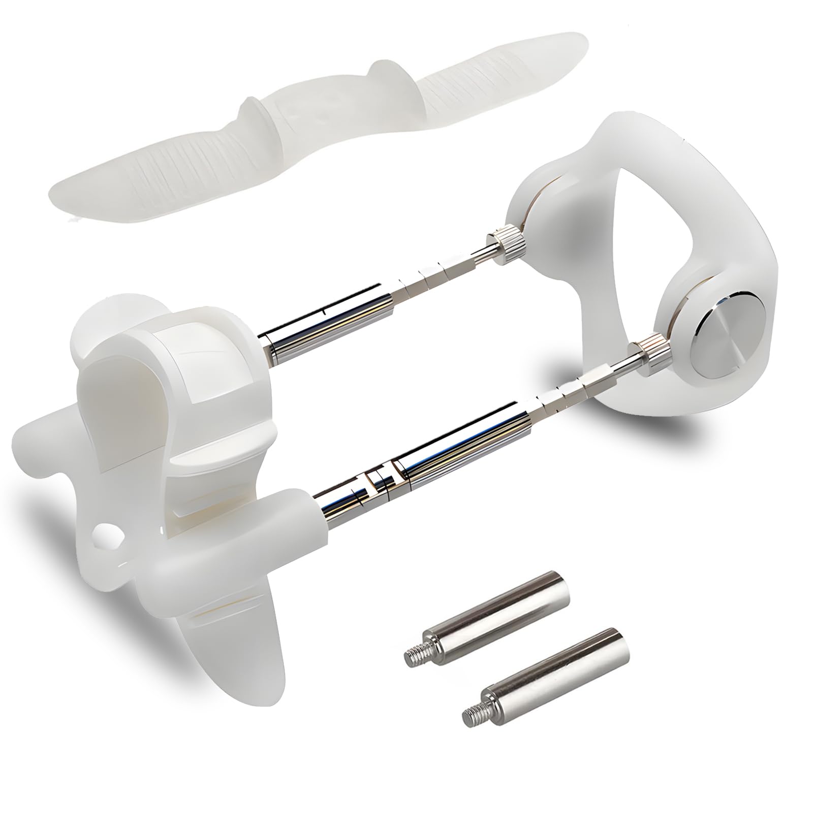 Magguta Penis Stretcher Penis Enlarger, Penis Stretching Set for Men, Sex Toys for Men, Erection Enlargement Penis Men's Cock Ring Penis Set, White (6984)