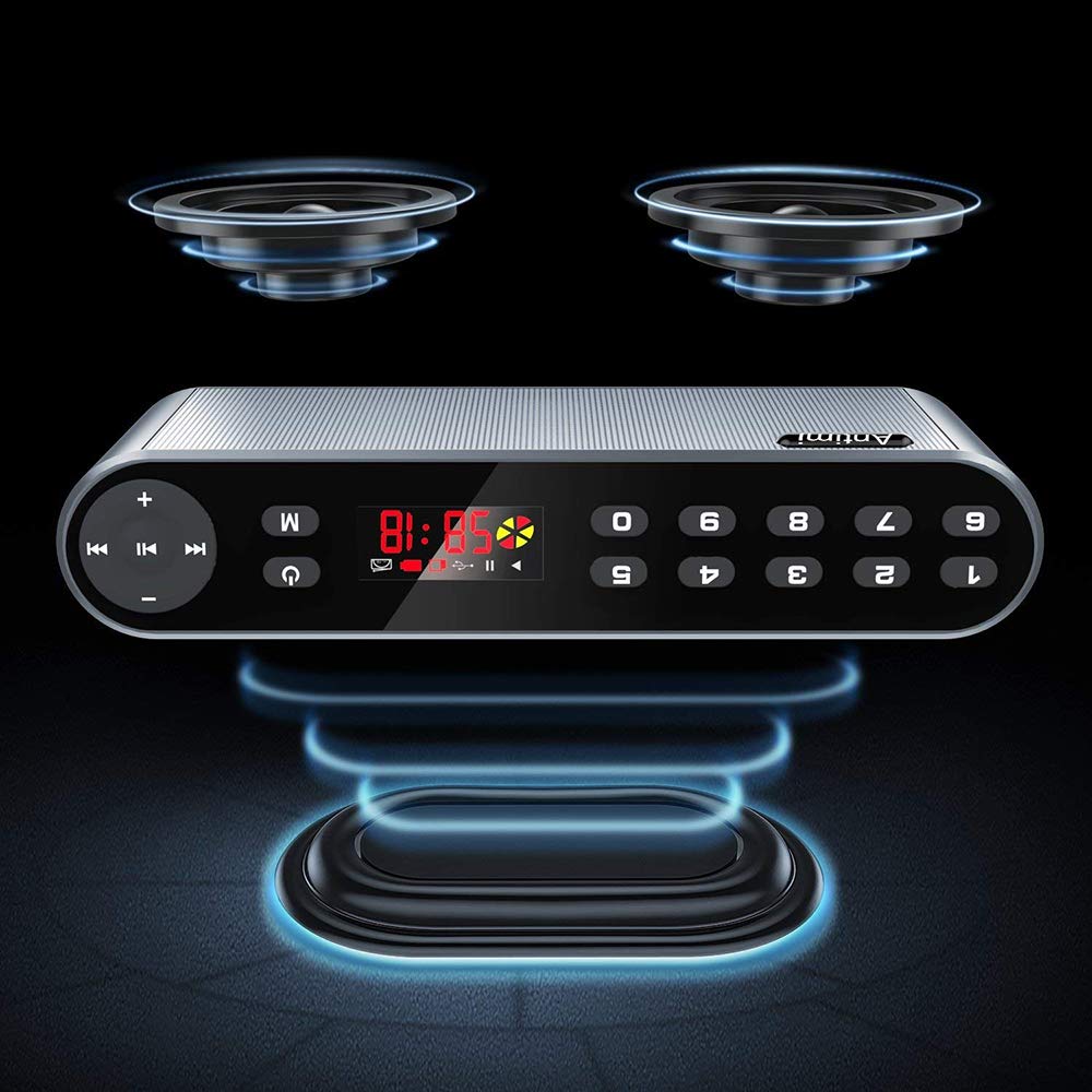 Altoparlante Portatile Wireless, Altoparlante Bluetooth, Driver Doppi Lettori MP3 Radio FM Stereo con Audio HD, Microfono Incorporato, Audio Alta Definizione e Bassi Avanzato
