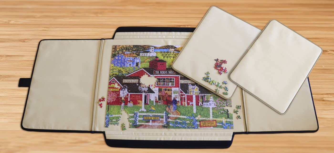 MasterPieces Puzzle - 1500 Piece Portable Jigsaw Puzzle Board - Puzzle Table - Foldable Puzzle Caddy Foam Backer - 23