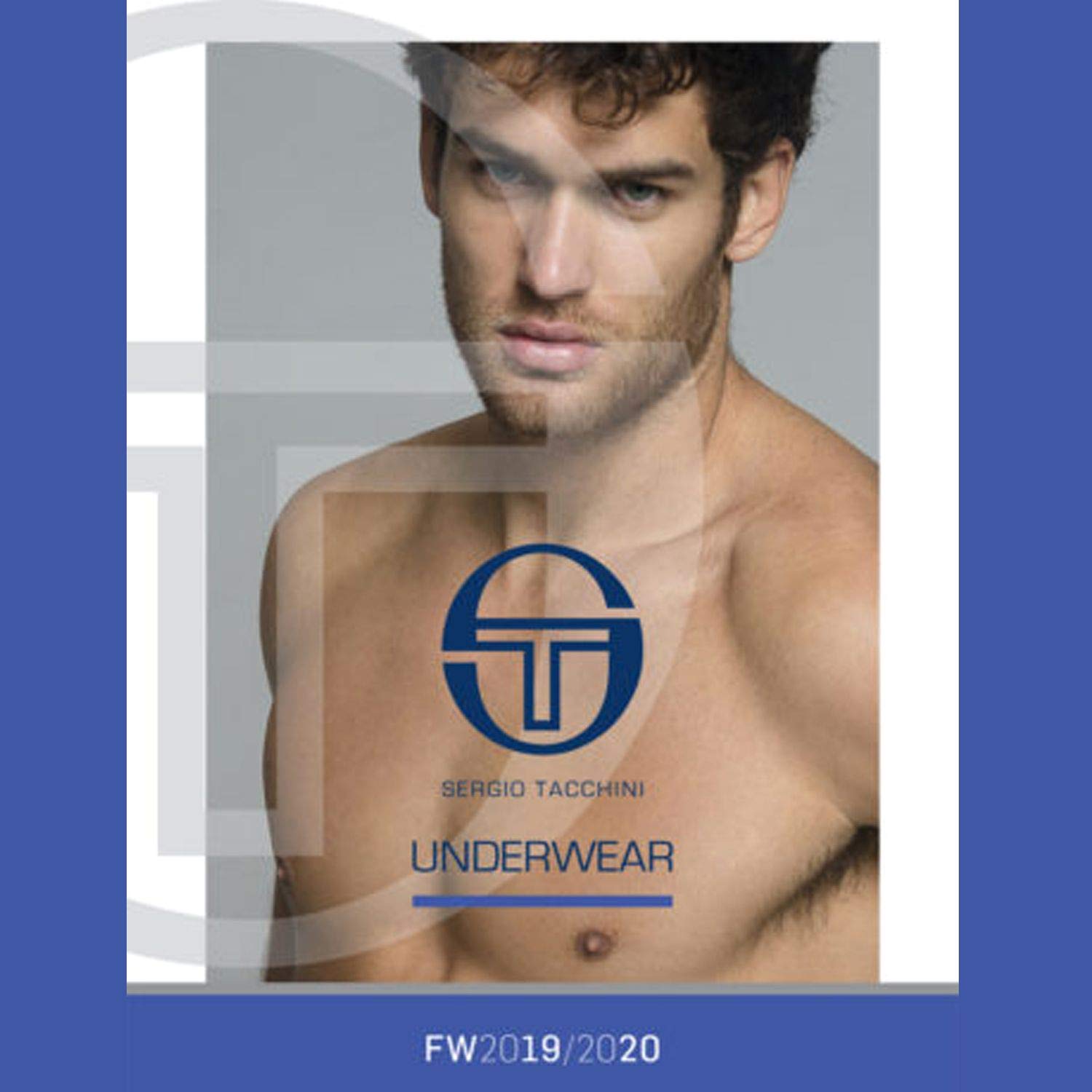Sergio Tacchini, Set da 6 Magliette Intime Uomo in Cotone Elasticizzato Modello paricollo. ASSORTITA Terza