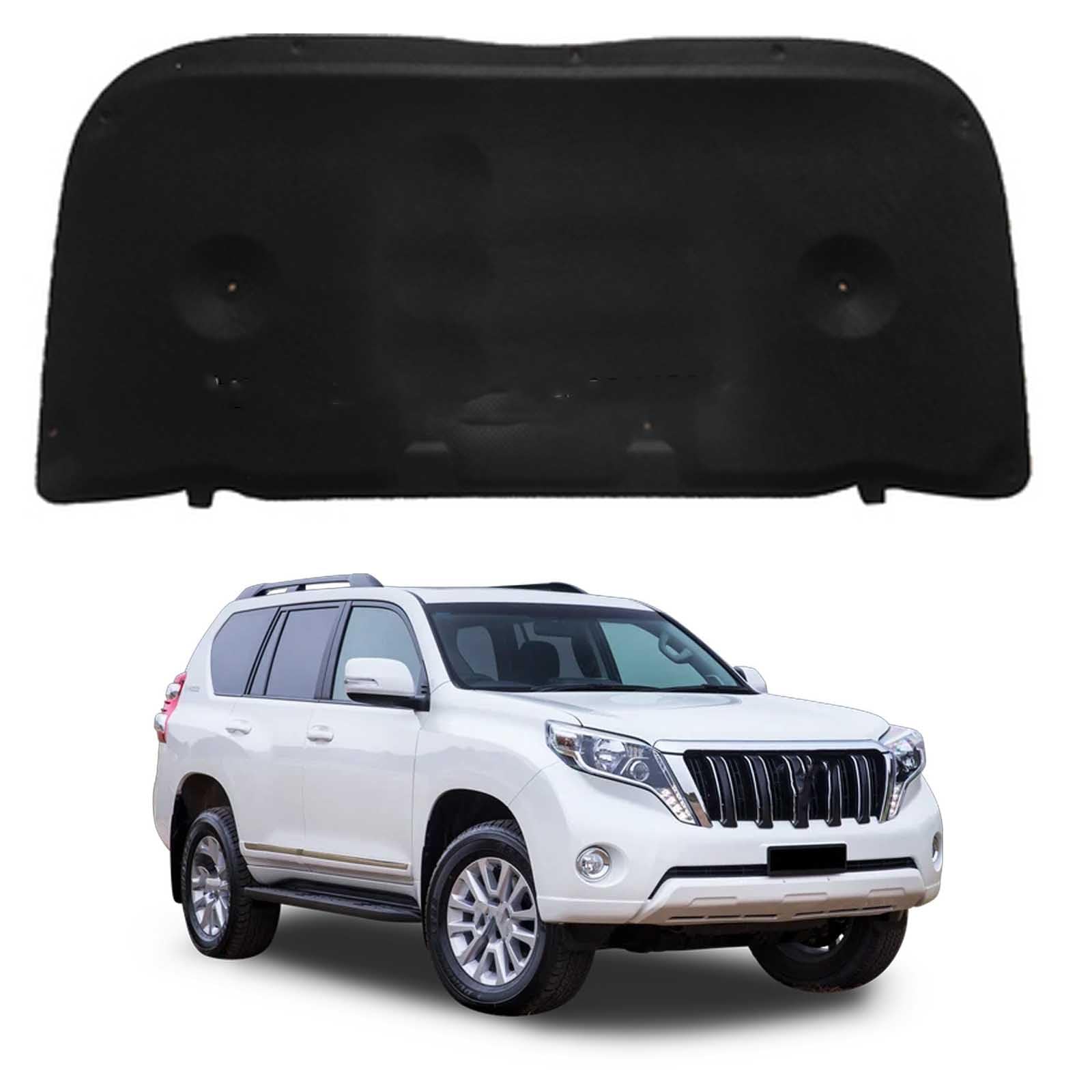 Papep Normal Heat Shield & Soundproof Cotton For Toyota Prado 2018-2023, Bonnet Engine Insulation Mat, Noise Reduction Thermal Liner Cover For Car Hood
