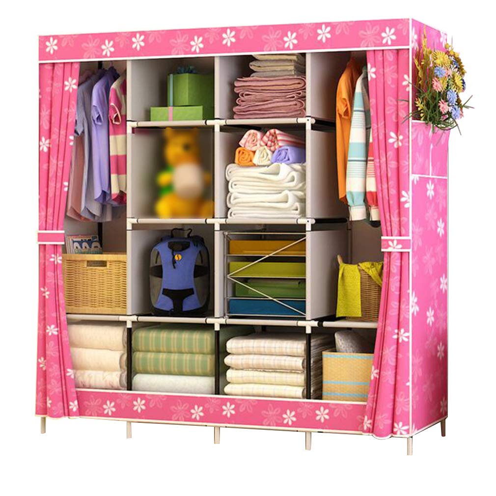 Armario de tela portátil de 167x45x170 cm para organizar toda la ropa