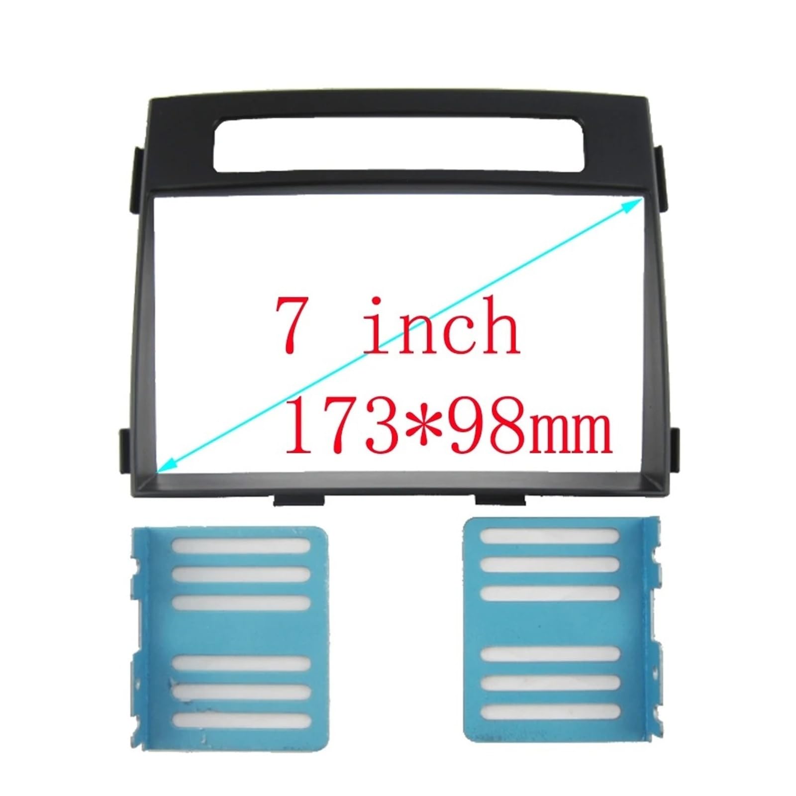 Mascherina Autoradio Cornice Stereo per KIA per Soul 2011 2012 2013 2DIN Car Stereo Radio Dvd Fascia Fasce Dash Pannello Piastra Rivestimento Kit Telaio Copertura