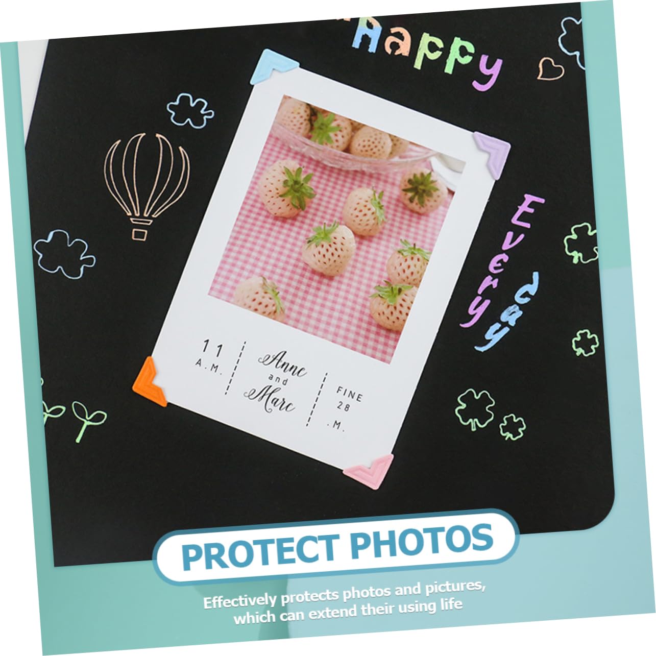 OSALADI Esquinas De Fotos Autoadhesivas Decorativas De Pegatinas Retro Para Álbumes Scrapbooking Y Manualidades Protección Efectiva Para Fotografías 10 Hojas*4