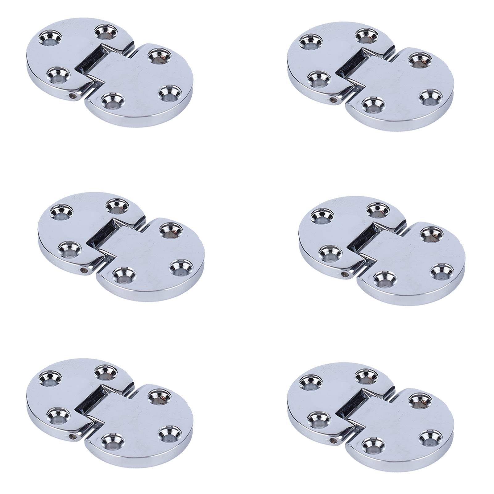 Flap Hinge Furniture Accessory 6pcs Flip Hinge Folding Zinc Alloy Butt Hinges Furniture Hardware Fittings for Wardrobe Drawer